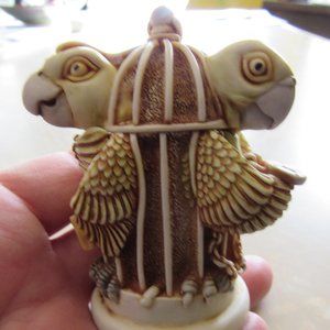 Vintage Harmony Kingdom the Great Escape Parrot Trinket Box